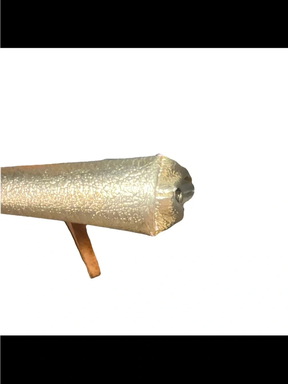 Vintage Gold Lame Clutch Hollywood Glam Whimsical Fairy Retro Mid Century